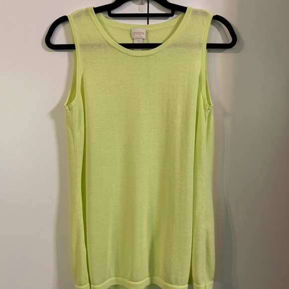 Chico’s yellow summer sweater size 1 (medium) - Picture 1 of 6